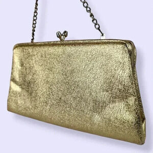 Vintage Golden Convertible Evening Clutch